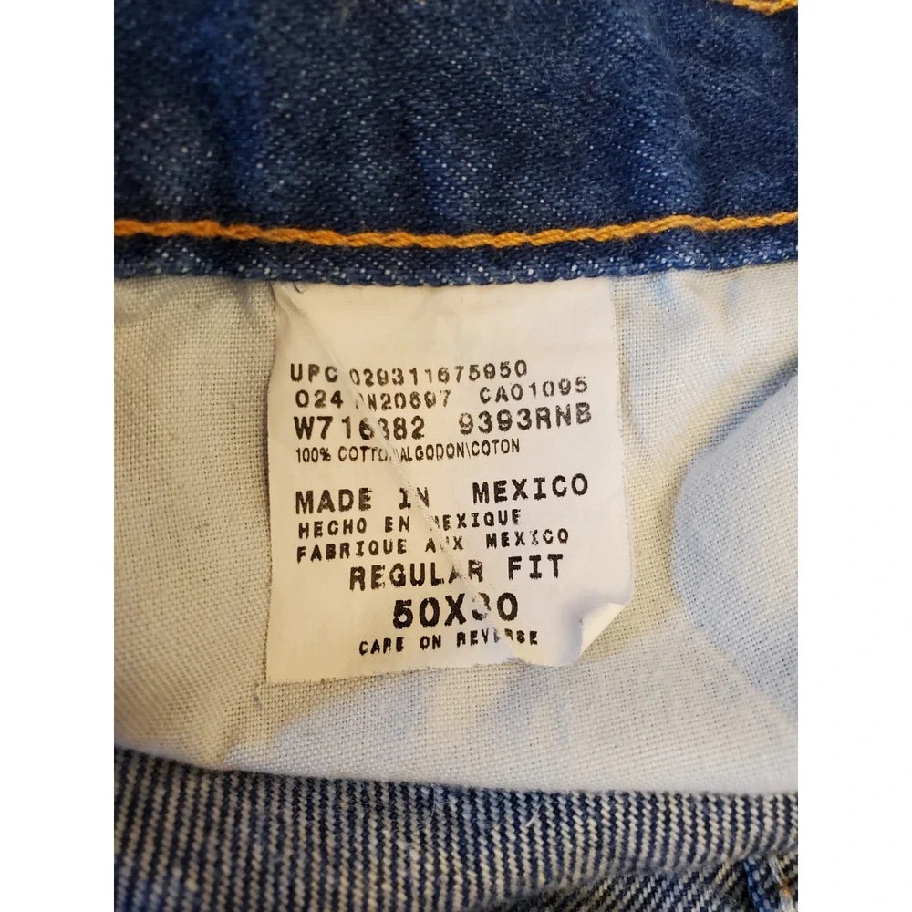 Vintage‎ Dickies Blue Denim Wide Leg Straight Jeans Mens Size 50